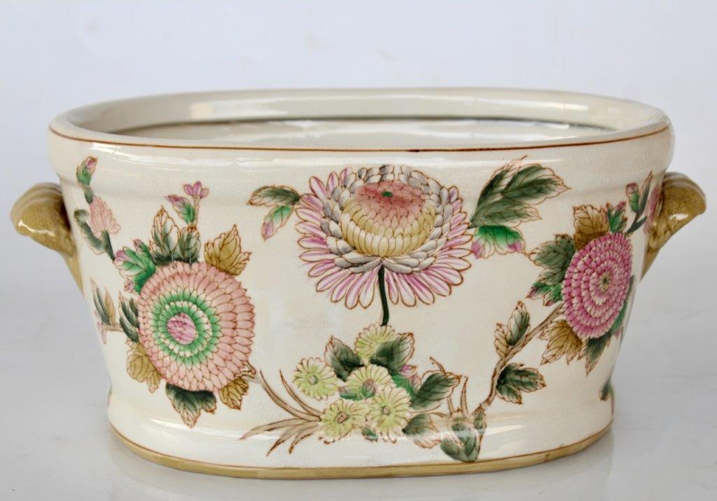 Large Pink Flower Footbath